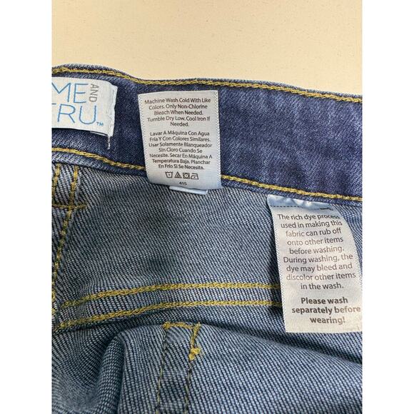Time And True Women’s Denim Blue Jeans Sz 20 Regular Med Wash Comfort Stretch - Picture 5 of 7